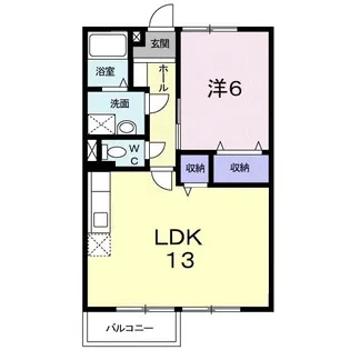 茨城県ひたちなか市大字稲田【アパート】の間取り