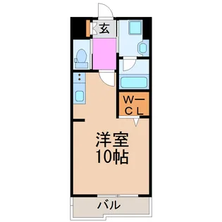 レジデンスSUN.K(レジデンスサンケー)【3階】の間取り