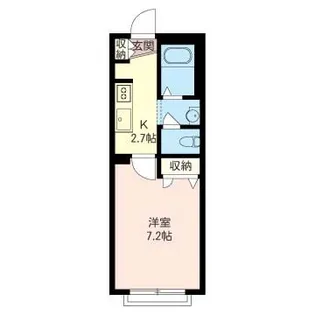 コンフォール祐天寺B【2階】の間取り