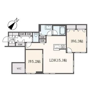 いずみハイム【1階】の間取り