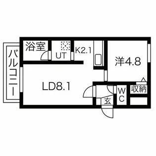 コンフォールN16【4階】の間取り