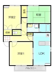 シルエーラ山下【1階】の間取り