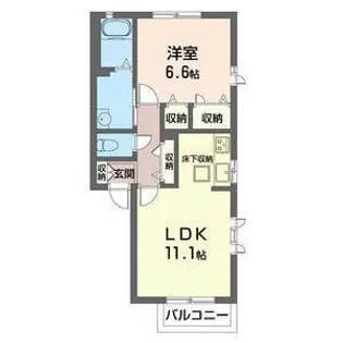 ヴィヴィアンA【2階】の間取り