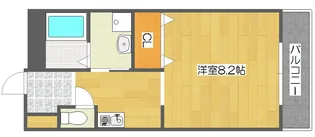 ラシーヌ御崎【8階】の間取り