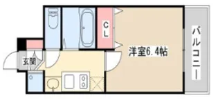 プレサンス三ノ宮駅前プライムタイム【2階】の間取り