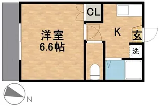 コーポSUGIYAMA【1階】の間取り