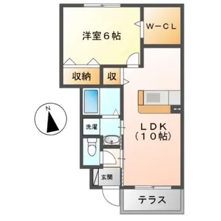 サンガーデン上川 A棟【1階】の間取り