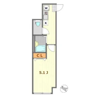 マーレ世田谷【1階】の間取り