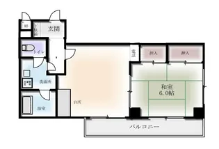 篠原グリーンハイツ【1階】の間取り