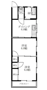 コーポ落合【2階】の間取り