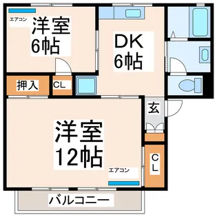 セジュールHAYASHI【2階】の間取り