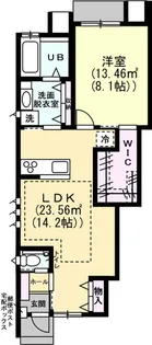 ナチュラルヴィレッジ柳町 B棟【1階】の間取り