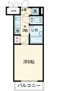 ルーブル都立大学【1階】の間取り