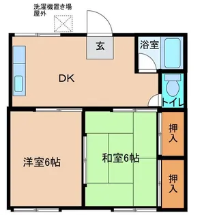 コーポ野田 1号棟【2階】の間取り