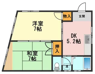 奥田マンション【2階】の間取り