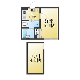 追浜オーシャン【1階】の間取り