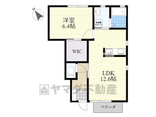 パルティールA【1階】の間取り