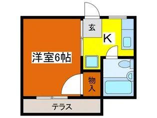 パ-ムハイツの間取り