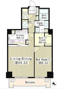 トルナーレ日本橋浜町【28階】の間取り