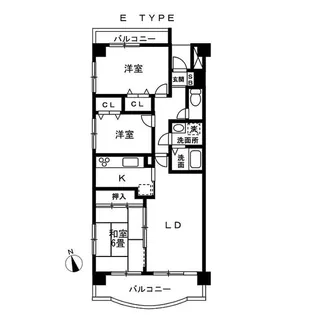アーバンパーク柏【8階】の間取り