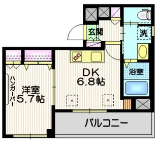 ADAMAS国立【2階】の間取り
