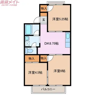 エスポワ清水【2階】の間取り