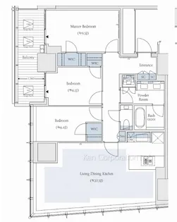 TAKANAWA GATEWAY CITY RESIDENCE【15階】の間取り