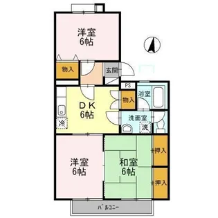 ラフィーネ 五番館【2階】の間取り