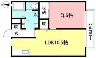 パークテラスA【2階】の間取り