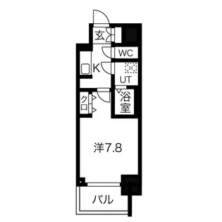CREST TAPP新栄【10階】の間取り