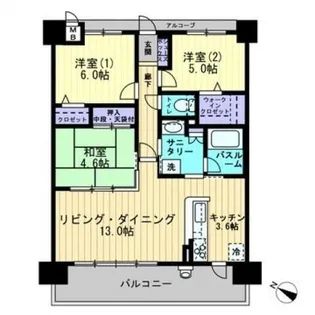 アルファステイツ佐世保駅北II【3階】の間取り
