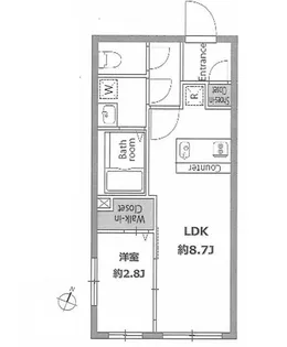 プライムブリス文京春日【5階】の間取り