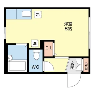 メゾンドヴァン【1階】の間取り