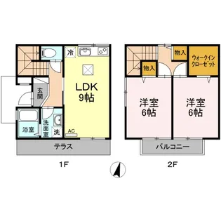 アビタ 東南西館の間取り