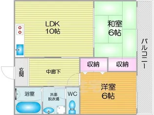 グランドコートN【6階】の間取り