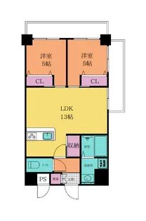 ロイヤルノースナイン【3階】の間取り