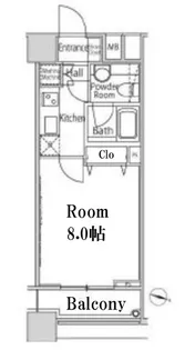 ファーストリアルタワー新宿【22階】の間取り