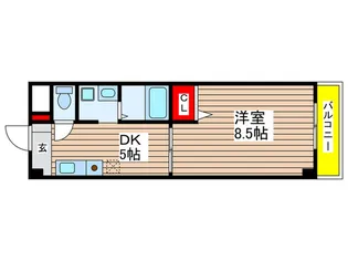 ラ・フロ-ラドゥ【3階】の間取り