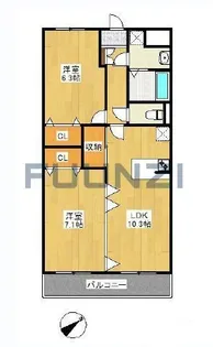 コリンシア市川【1階】の間取り