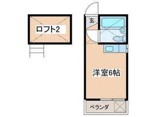 ポポニュ-ハウス【2階】の間取り
