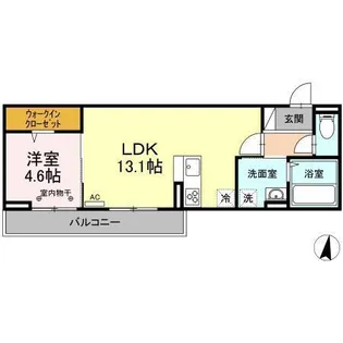 グラシア【2階】の間取り