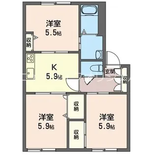 ラークスクエアI【2階】の間取り