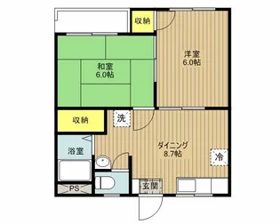 Uハイツ【2階】の間取り