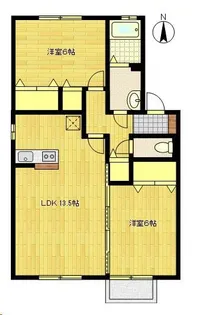 クオーレN【1階】の間取り