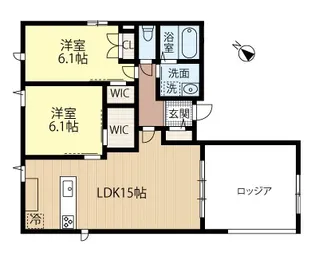 Vie Nouvelle 宮本町【2階】の間取り