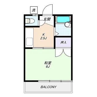 サニーサイド南【1階】の間取り