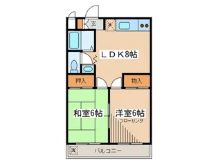 グランフォーム喜多見【1階】の間取り