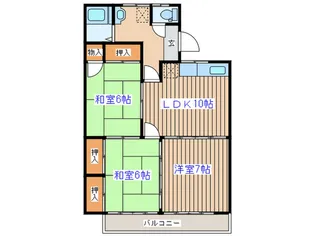 ケヤキハイツ【1階】の間取り