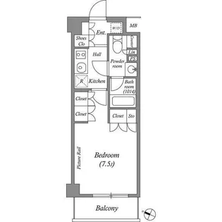 ルクレ西池袋【4階】の間取り