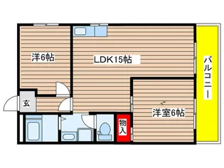 パ-ルハイツ【2階】の間取り